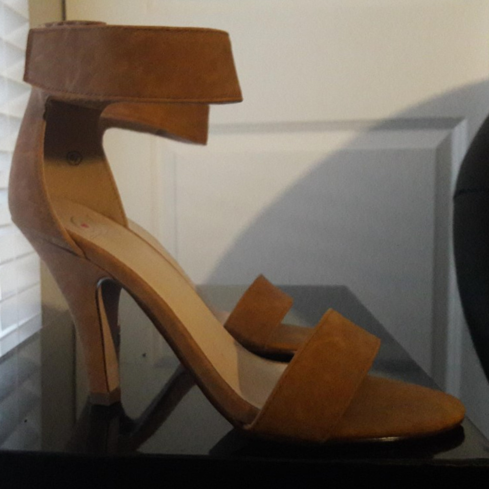 Delicious - Open Toe High Heel Ankle Strap Sandal